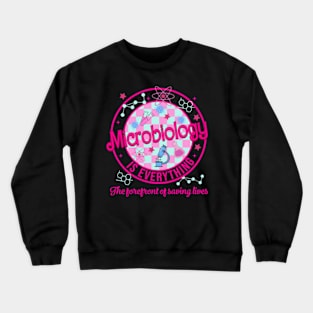 Pink Retro Lab Week 2024, Microbiology, Laboratory, Lab Tech Team, Med Tech, Lab Scientist Crewneck Sweatshirt